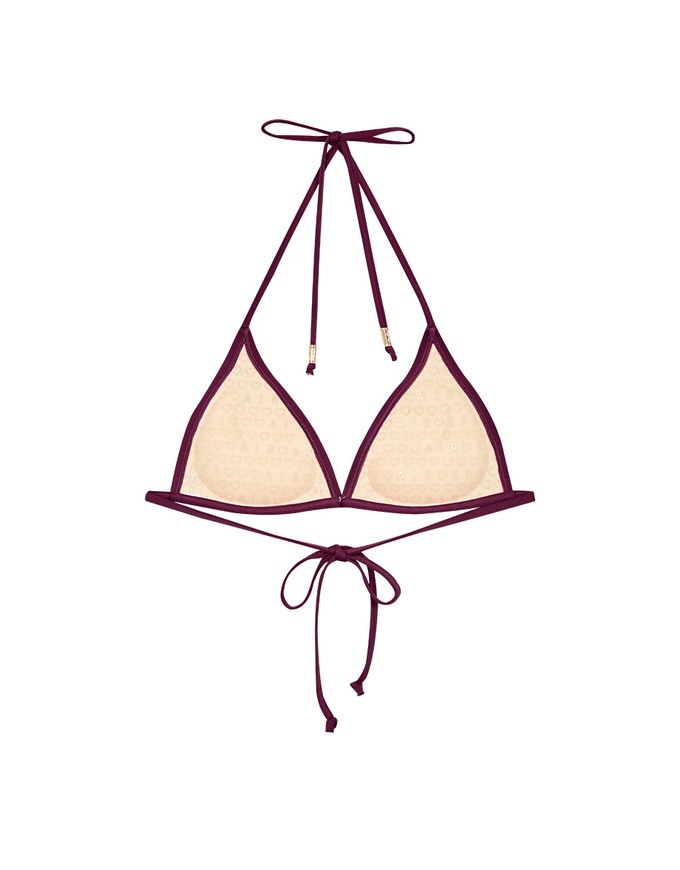 Plain Single Tie Strap Bikini Top (Thick Padded)