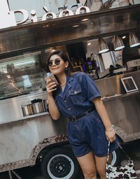 Iconic Denim Playsuit (with Belt)
