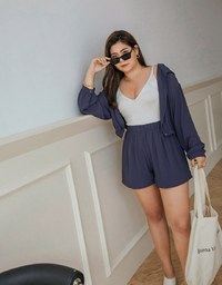 Elevated Casual Sun Protection Cooling Cinched Waist Hoodie